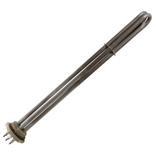 Блок ТЭН 2,4 кВт для масла (550 мм) фланец G1 1/2" (3*тэн 110 А 10/0,8 Z) 220 В